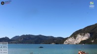 Archiv Foto Webcam Wolfgangsee - Lindenstrand 15:00