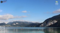 Archiv Foto Webcam Wolfgangsee - Lindenstrand 08:00