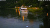 Archived image Webcam Kelheim Danube – View Motor Ship Renate 22:00