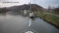 Archived image Webcam Kelheim – View Ship Maximilian II 13:00