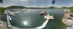 Archived image Webcam Lake Eder: Sailing Harbour Rehbach 13:00