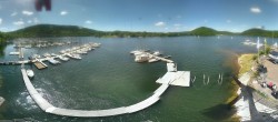 Archived image Webcam Lake Eder: Sailing Harbour Rehbach 11:00