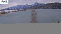 Archiv Foto Webcam Füssen: Blick auf den Weißensee vom Hotel Seespitz 06:00