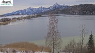 Archiv Foto Webcam Füssen: Blick auf den Weißensee vom Hotel Seespitz 09:00