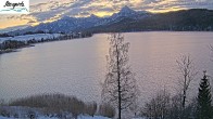 Archiv Foto Webcam Füssen: Blick auf den Weißensee vom Hotel Seespitz 06:00