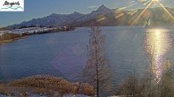 Archiv Foto Webcam Füssen: Blick auf den Weißensee vom Hotel Seespitz 07:00