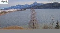 Archiv Foto Webcam Füssen: Blick auf den Weißensee vom Hotel Seespitz 09:00