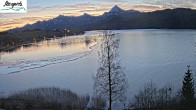 Archiv Foto Webcam Füssen: Blick auf den Weißensee vom Hotel Seespitz 06:00