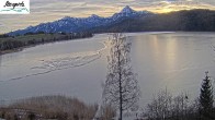 Archiv Foto Webcam Füssen: Blick auf den Weißensee vom Hotel Seespitz 07:00