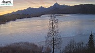 Archiv Foto Webcam Füssen: Blick auf den Weißensee vom Hotel Seespitz 05:00