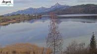 Archiv Foto Webcam Füssen: Blick auf den Weißensee vom Hotel Seespitz 15:00