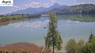 Archiv Foto Webcam Füssen: Blick auf den Weißensee vom Hotel Seespitz 09:00