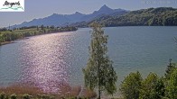 Archiv Foto Webcam Füssen: Blick auf den Weißensee vom Hotel Seespitz 08:00
