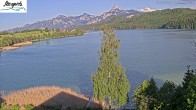 Archiv Foto Webcam Füssen: Blick auf den Weißensee vom Hotel Seespitz 18:00