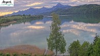 Archiv Foto Webcam Füssen: Blick auf den Weißensee vom Hotel Seespitz 05:00