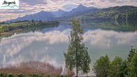 Archiv Foto Webcam Füssen: Blick auf den Weißensee vom Hotel Seespitz 07:00