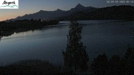 Archiv Foto Webcam Füssen: Blick auf den Weißensee vom Hotel Seespitz 03:00