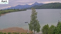 Archiv Foto Webcam Füssen: Blick auf den Weißensee vom Hotel Seespitz 07:00