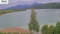 Archiv Foto Webcam Füssen: Blick auf den Weißensee vom Hotel Seespitz 09:00