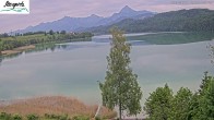Archiv Foto Webcam Füssen: Blick auf den Weißensee vom Hotel Seespitz 05:00
