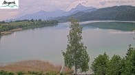 Archiv Foto Webcam Füssen: Blick auf den Weißensee vom Hotel Seespitz 07:00