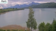 Archiv Foto Webcam Füssen: Blick auf den Weißensee vom Hotel Seespitz 15:00