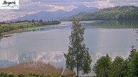 Archiv Foto Webcam Füssen: Blick auf den Weißensee vom Hotel Seespitz 09:00