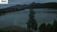 Archiv Foto Webcam Füssen: Blick auf den Weißensee vom Hotel Seespitz 03:00