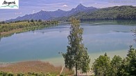 Archiv Foto Webcam Füssen: Blick auf den Weißensee vom Hotel Seespitz 11:00