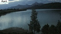 Archiv Foto Webcam Füssen: Blick auf den Weißensee vom Hotel Seespitz 03:00