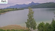 Archiv Foto Webcam Füssen: Blick auf den Weißensee vom Hotel Seespitz 09:00