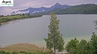 Archiv Foto Webcam Füssen: Blick auf den Weißensee vom Hotel Seespitz 11:00