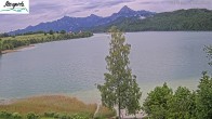 Archiv Foto Webcam Füssen: Blick auf den Weißensee vom Hotel Seespitz 05:00