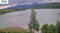 Archiv Foto Webcam Füssen: Blick auf den Weißensee vom Hotel Seespitz 07:00