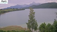 Archiv Foto Webcam Füssen: Blick auf den Weißensee vom Hotel Seespitz 19:00