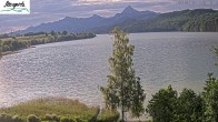 Archiv Foto Webcam Füssen: Blick auf den Weißensee vom Hotel Seespitz 06:00