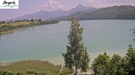 Archiv Foto Webcam Füssen: Blick auf den Weißensee vom Hotel Seespitz 11:00