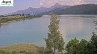 Archiv Foto Webcam Füssen: Blick auf den Weißensee vom Hotel Seespitz 15:00