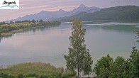 Archiv Foto Webcam Füssen: Blick auf den Weißensee vom Hotel Seespitz 17:00