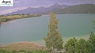 Archiv Foto Webcam Füssen: Blick auf den Weißensee vom Hotel Seespitz 19:00