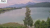 Archiv Foto Webcam Füssen: Blick auf den Weißensee vom Hotel Seespitz 13:00