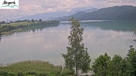 Archiv Foto Webcam Füssen: Blick auf den Weißensee vom Hotel Seespitz 13:00