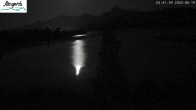 Archiv Foto Webcam Füssen: Blick auf den Weißensee vom Hotel Seespitz 01:00