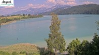 Archiv Foto Webcam Füssen: Blick auf den Weißensee vom Hotel Seespitz 15:00