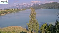 Archiv Foto Webcam Füssen: Blick auf den Weißensee vom Hotel Seespitz 17:00
