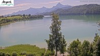 Archiv Foto Webcam Füssen: Blick auf den Weißensee vom Hotel Seespitz 09:00