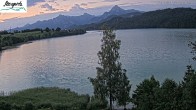 Archiv Foto Webcam Füssen: Blick auf den Weißensee vom Hotel Seespitz 03:00