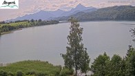 Archiv Foto Webcam Füssen: Blick auf den Weißensee vom Hotel Seespitz 09:00