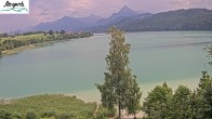 Archiv Foto Webcam Füssen: Blick auf den Weißensee vom Hotel Seespitz 11:00