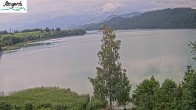 Archiv Foto Webcam Füssen: Blick auf den Weißensee vom Hotel Seespitz 13:00